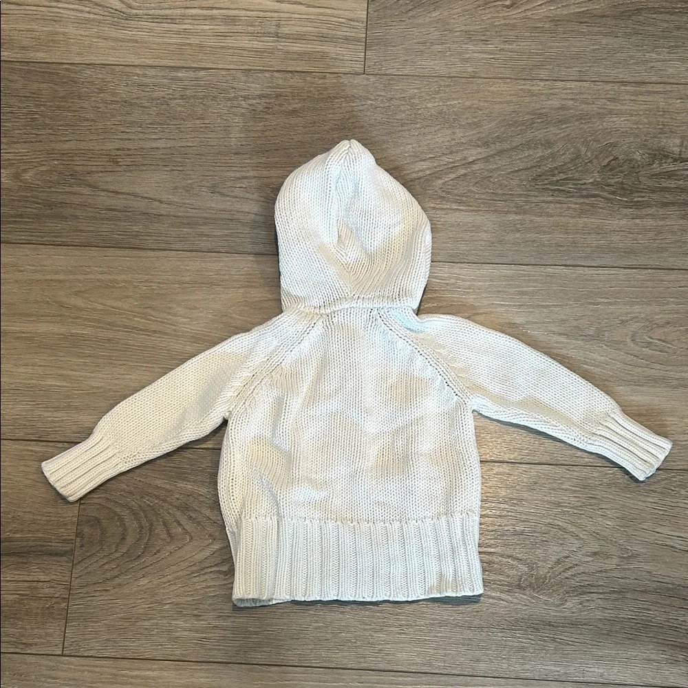 Old Navy Cream Hooded Button-Up Sweater Cardigan Size‎ 12-18 months